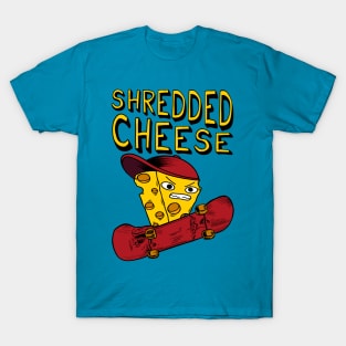 Shredded Cheese - Meme, Skateboard, Punk T-Shirt